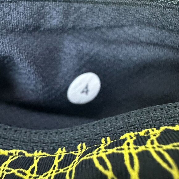 Lululemon Womens High-Rise Athletic Leggings Size 4 Yellow & Black Pattern - Picture 6 of 6